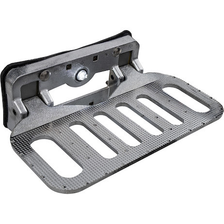 5231500 - Bolt-On Aluminum Folding Step w/ Recessed LED Light - Chrome-Plated