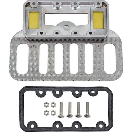 5231500 - Bolt-On Aluminum Folding Step w/ Recessed LED Light - Chrome-Plated