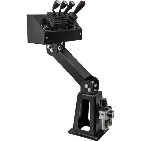 645700P7 - Pedestal, 7 Bank Top with Base & Offset Arm