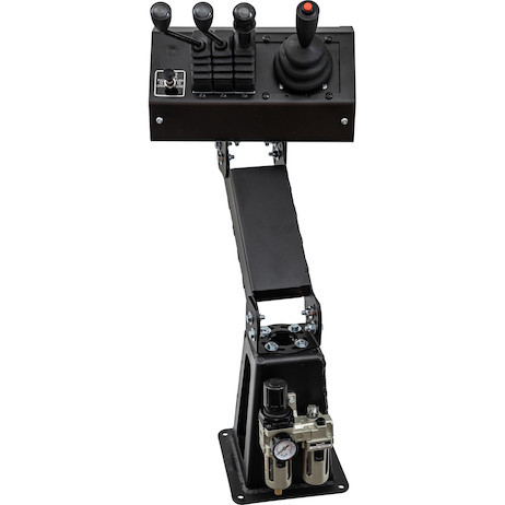 645700P7 - Pedestal, 7 Bank Top with Base & Offset Arm