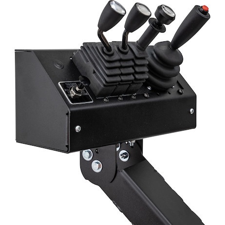 645700P7 - Pedestal, 7 Bank Top with Base & Offset Arm