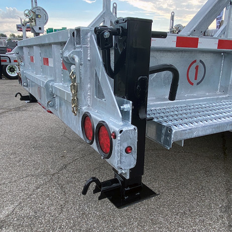 BULK - 0091410H - 12 Inch Heavy-Duty 4 Inch Square Jack with Handle, Side Pin