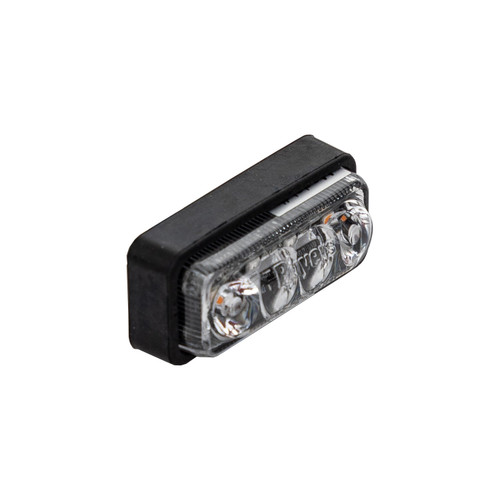 5622011 - 2 Inch Rectangular Combination Marker-Strobe Light - Red/Amber