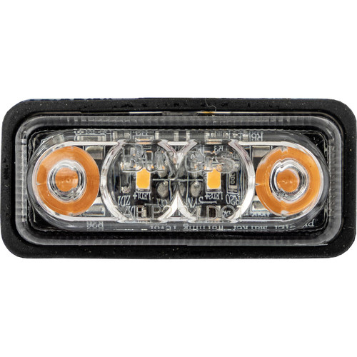 5622012 - 2 Inch Rectangular Combination Marker-Strobe Light - Amber/Amber