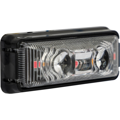 5622752 - 2.75 Inch Rectangular Combination Marker-Strobe Light - Amber/Amber