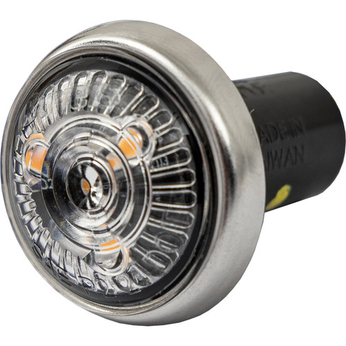 5623410 - 1 Inch Round Combination Marker-Strobe - Red/Amber