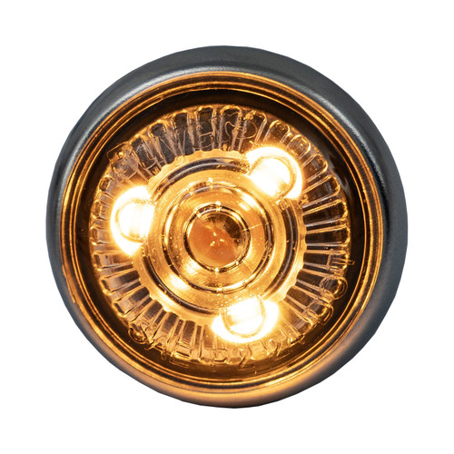 5623420 - 1 Inch Round Combination Marker-Strobe - Amber/Amber