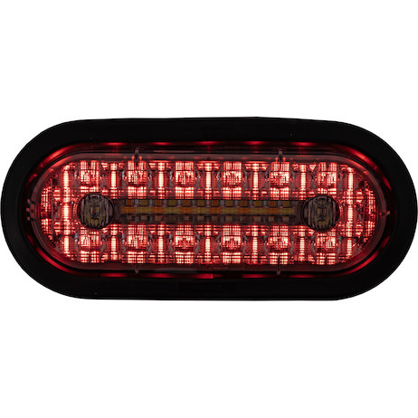 5626412 - 6 Inch Combination LED Stop/Turn/Tail, Backup, and Strobe Light with 17 LEDs, Amber/Clear, Not Heated
