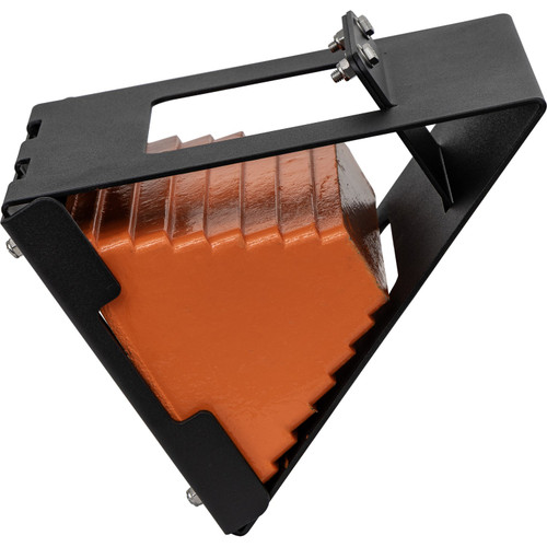 WCB180 - Matte Black Powder-Coated Steel Wheel Chock Fender Mount