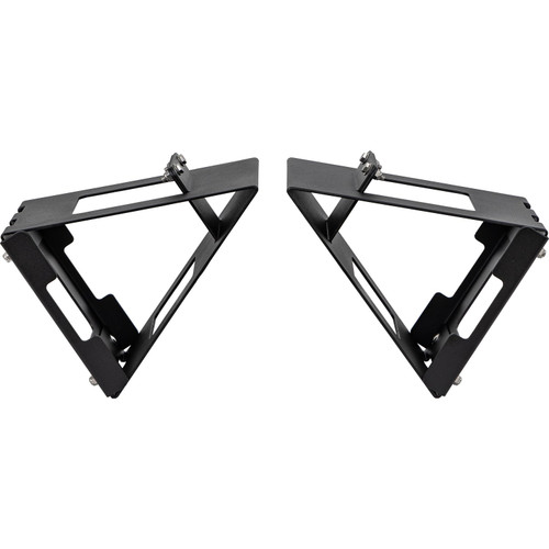 WCB180 - Matte Black Powder-Coated Steel Wheel Chock Fender Mount