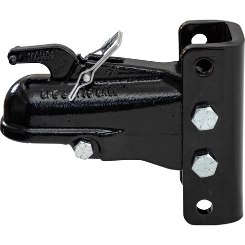 0091553BK - 2-5/16 Inch Black Powder-Coated Steel Coupler Assembly w/ 3 Position Channel - 15,000 Pound Capacity
