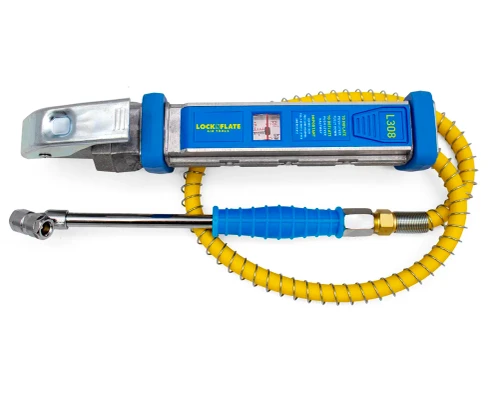 LockNFlate® PRO L308 Analog Tire Inflator Gauge with Dual Head Air Chuck
