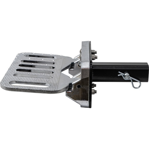 5231525 - Aluminum Chrome Plated Folding Step with 2 1/2 Inch Hitch Receiver