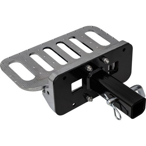 5231525 - Aluminum Chrome Plated Folding Step with 2 1/2 Inch Hitch Receiver
