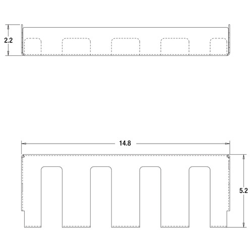 3068741 - Custom-Fit Power Tool Holder Tray For Buyers Gloss Black Steel Flatbed Cross Bed Truck Tool Box Series