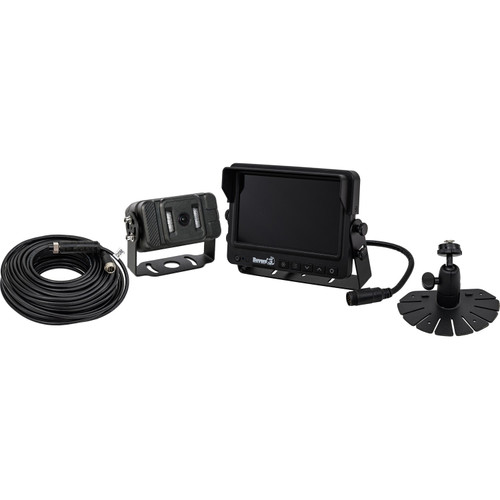 8883550 - Backup Camera System with Heated Night Vision Camera, Quad Screen View, and DVR