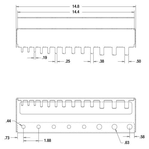 3065220 - Custom-Fit Wrench and Screwdriver Holder For Buyers Gloss Black Steel Flatbed Cross Bed Truck Tool Box Series
