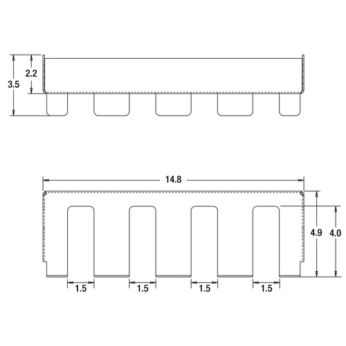 3065497 - Custom-Fit Power Tool Holder For Buyers Gloss Black Steel Flatbed Cross Bed Truck Tool Box Series