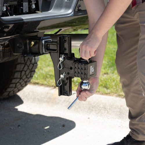 1802721 - Adjustable Dual-Ball Hitch for 2-Inch Receiver, 10-Inch Rise & Drop