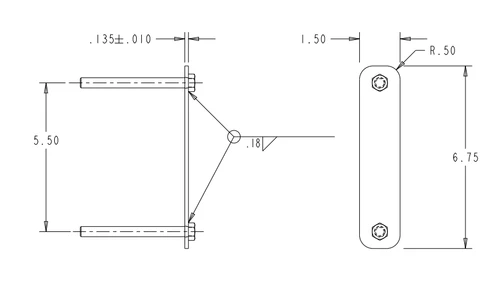 3056422 - Vibrator Bracket for SaltDogg PRO Series Spreaders (2-Bolt)