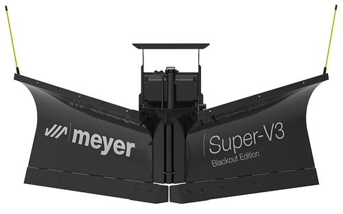 Meyer Super-V3 8'6" TV70H Snow Plow Pkg with LED Lights - Blackout Edition