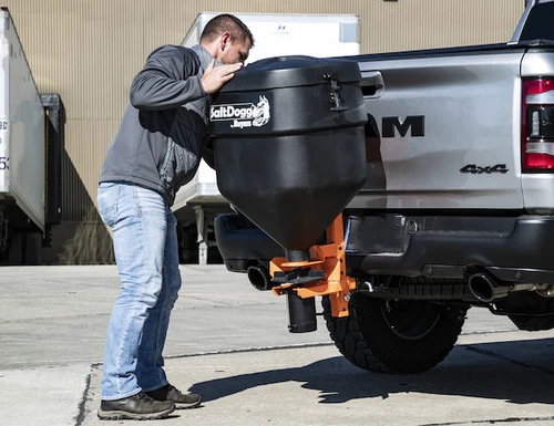 TGSUVPROA - SaltDogg® 4.4 Cubic Foot Black Polymer Electric Tailgate Spreader