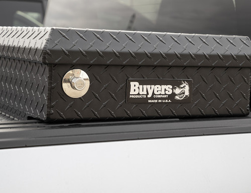 1739430 - 13x20x63 Inch Textured Matte Black Diamond Tread Aluminum Crossover Truck Tool Box