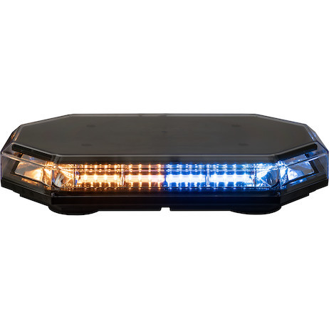 8891068 - 15 Inch Octagonal LED Mini Light Bar - Amber/Blue