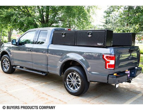 1721563 - 18x16x72 Inch Black Diamond Tread Aluminum Topsider Truck Box