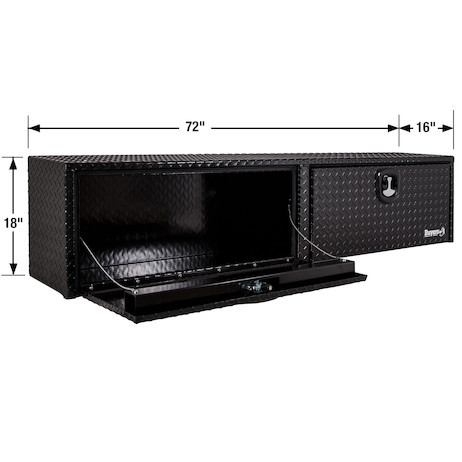 1721563 - 18x16x72 Inch Black Diamond Tread Aluminum Topsider Truck Box