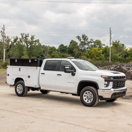 1702980 - 18x16x72 Inch Black Steel Topsider Truck Box