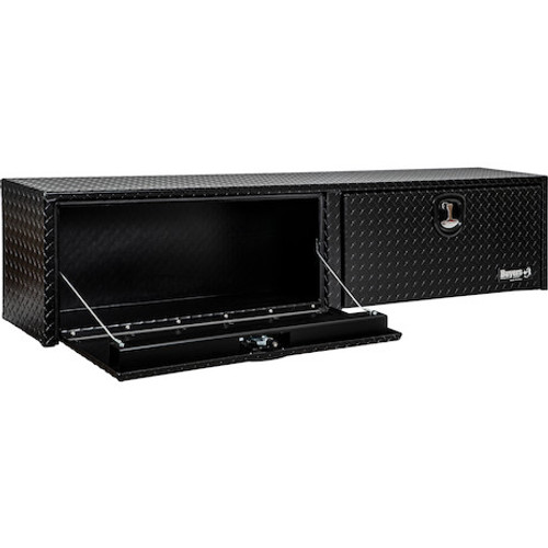1722564 - 18x16x88 Textured Matte Black Diamond Tread Aluminum Topsider Truck Box