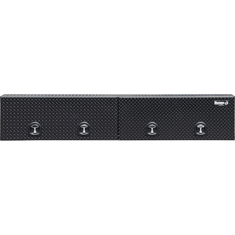1721770 - 18x16x96 in Black Diamond Tread Aluminum Topsider Truck Box with Flip-Up Doors