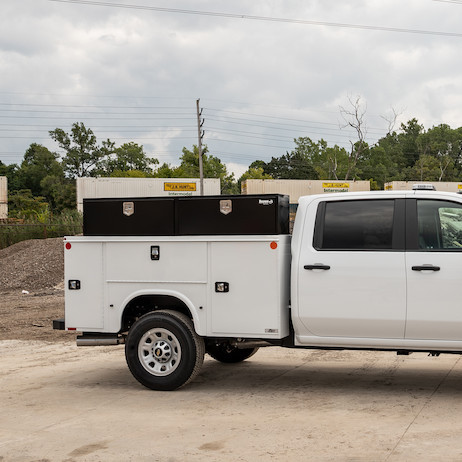 1703020 - 18x16x96 Inch Black Steel Topsider Truck Box