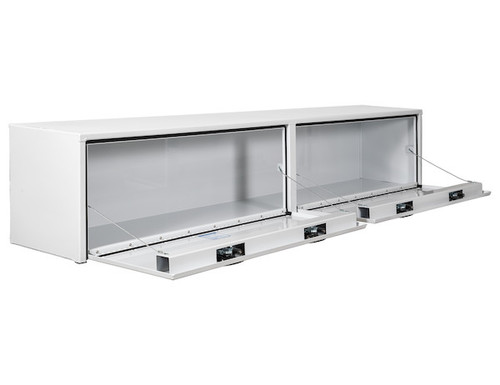 1753168 - 18x16x96 Inch White Smooth Aluminum Topsider Truck Box