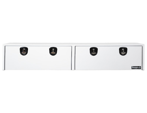 1753168 - 18x16x96 Inch White Smooth Aluminum Topsider Truck Box