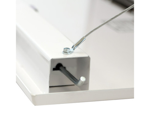 1732410 - 18x18x48 Inch White Steel Underbody Truck Box With 3-Point Latch