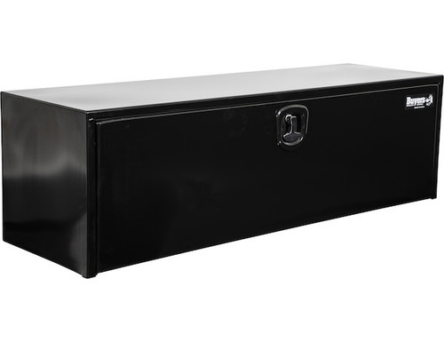 1732315 - 18x18x60 Inch Black Steel Underbody Truck Box With 3-Point Latch