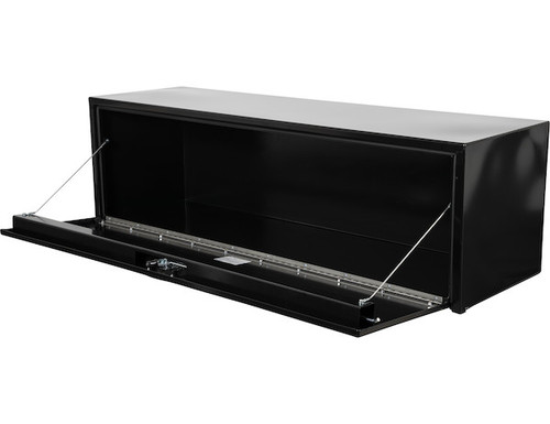 1732315 - 18x18x60 Inch Black Steel Underbody Truck Box With 3-Point Latch