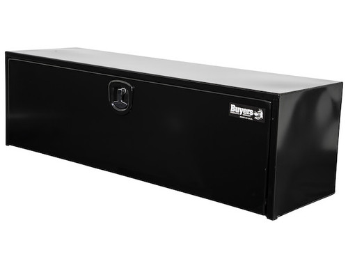 1732315 - 18x18x60 Inch Black Steel Underbody Truck Box With 3-Point Latch