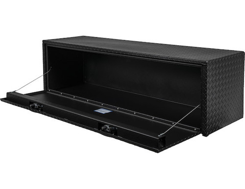 1715115 - 18x18x60 Inch Textured Matte Black Diamond Tread Aluminum Underbody Truck Box