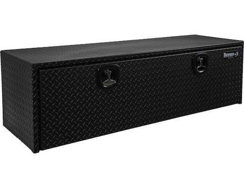 1715115 - 18x18x60 Inch Textured Matte Black Diamond Tread Aluminum Underbody Truck Box