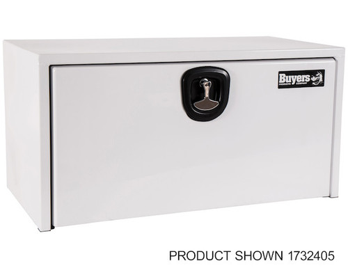 1732415 - 18x18x60 Inch White Steel Underbody Truck Box With 3-Point Latch