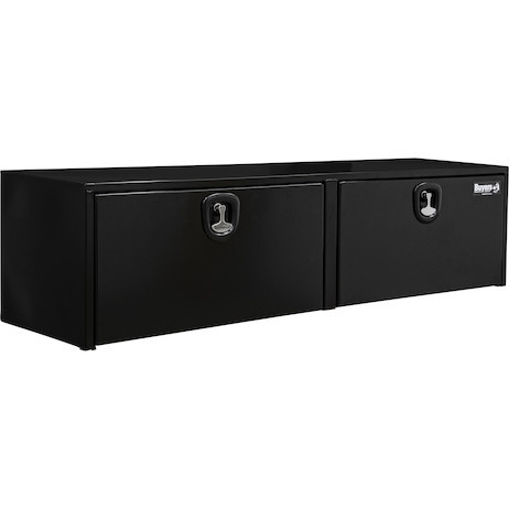 1732320 - 18x18x72 Inch Black Steel Underbody Truck Box With 3-Point Latch