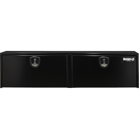 1732320 - 18x18x72 Inch Black Steel Underbody Truck Box With 3-Point Latch