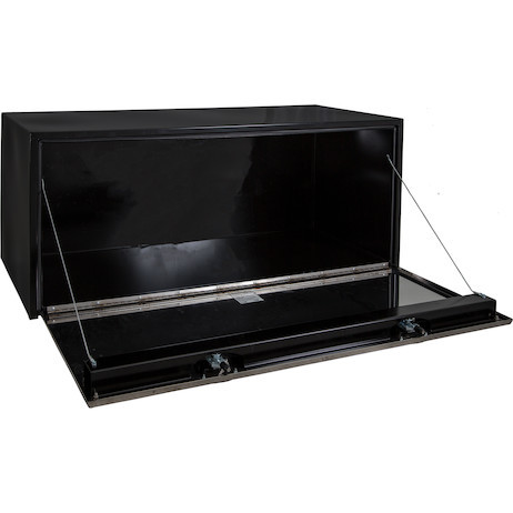 1708710 - 18X24X48 Inch Black Steel Truck Box With Stainless Steel Door