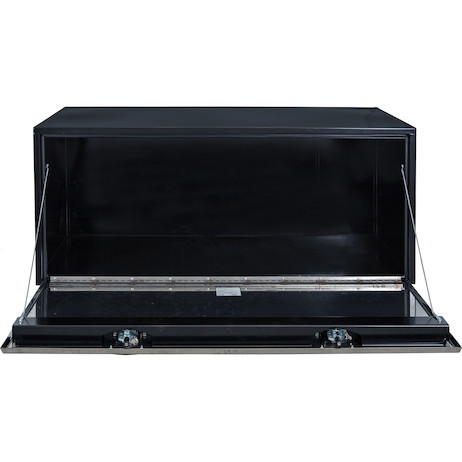 1708710 - 18X24X48 Inch Black Steel Truck Box With Stainless Steel Door