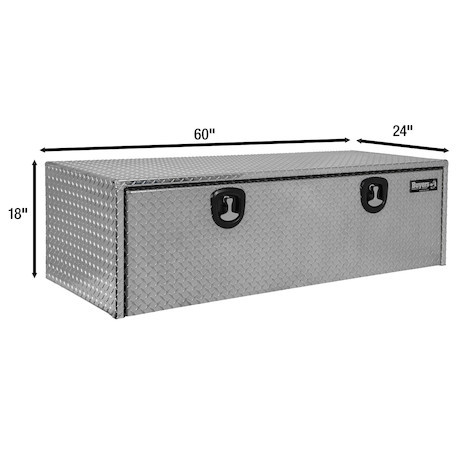 1705125 - 18x24x60 Inch Diamond Tread Aluminum Underbody Truck Box