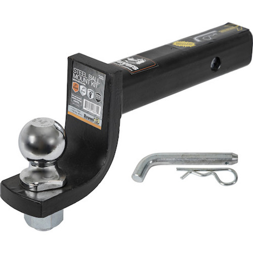 1803319 - 2 Inch Black Ball Mount Kit With 2 Inch Shank And 4 Inch Drop-Cotter Pin Hitch