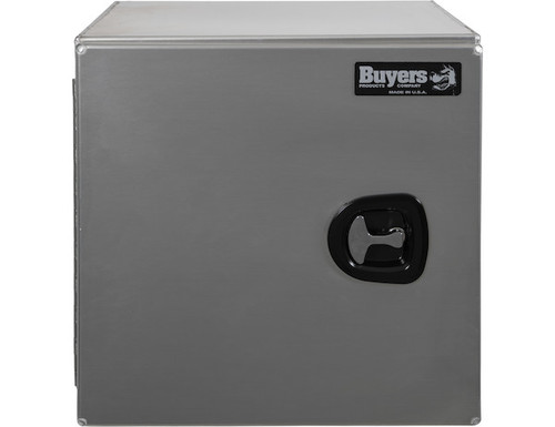 1705325 - 24x24x24 Inch Smooth Aluminum Underbody Truck Tool Box - Single Barn Door, Compression Latch